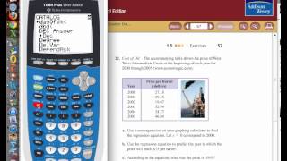 Linear Regression and Forecasting with TI-84