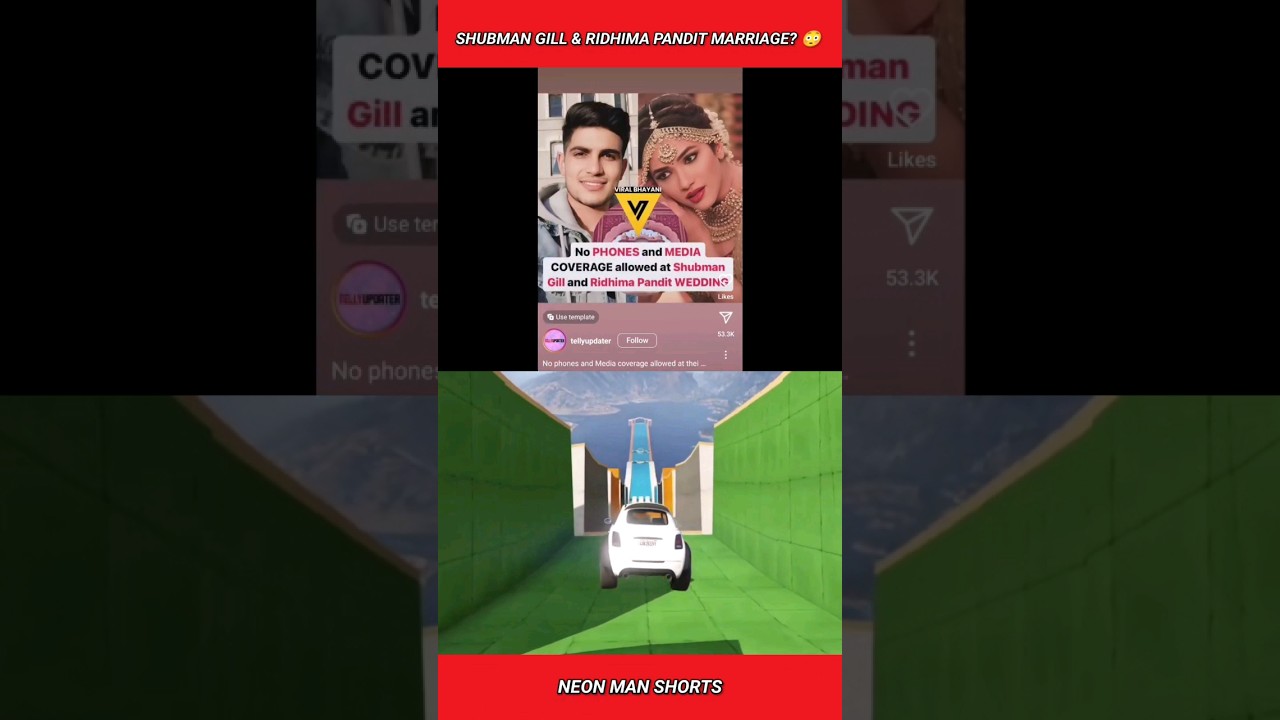 Shubman Gill & Actress Ridhima Pandit MARRIAGE? 😳 