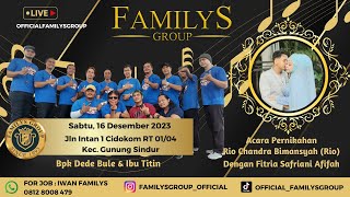 LiveStream Familys Group Edisi Jl Intan 1 Cidokom Gunung Sindur Bogor Sabtu 16 Desember 2023 (MALAM)