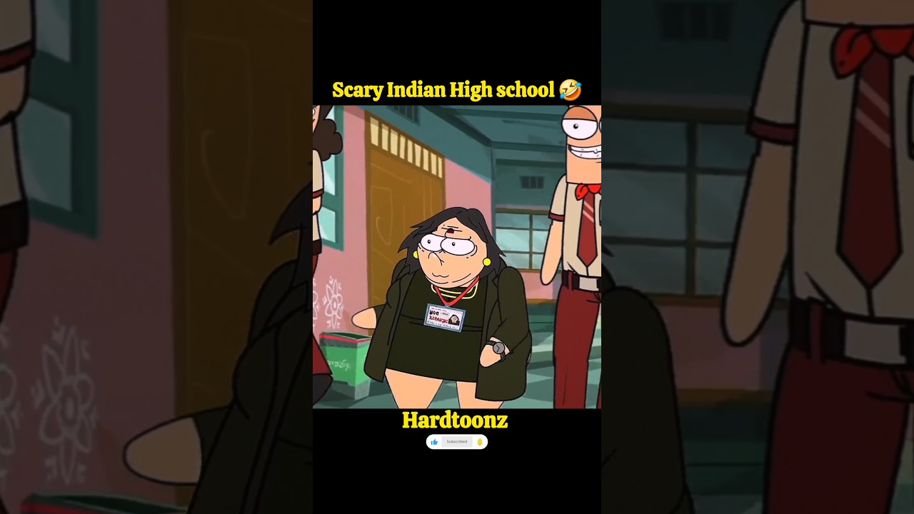 Scary Indian High school 🤣 | Hardtoonz #shorts #animation #viralvideo #shortsfeed #funnyvideo #funny