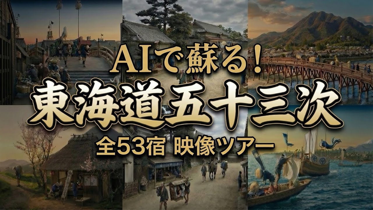 【本編】最新AIで再現する江戸から京都への旅｜Edo to Kyoto Journey Recreated by AI