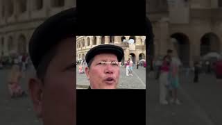 El padre Luis Toro en el Coliseo Romano!