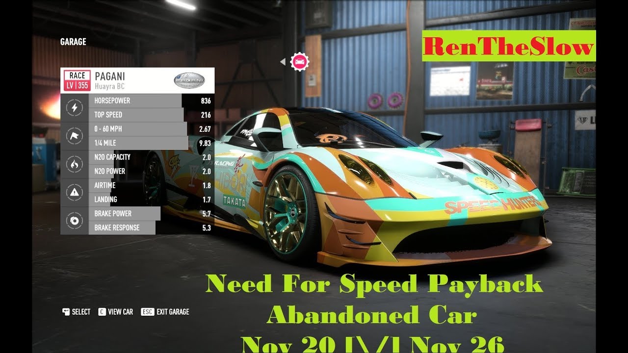 nfs payback abandoned car march 2019 nfs payback abandoned car march 2019