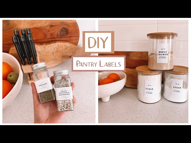 EASY DIY PANTRY LABELS WITH YOUR CRICUT