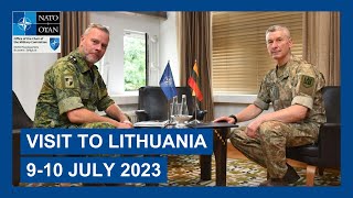 Admiral Bauer visits Lithuania - 9 to 10 July 2023