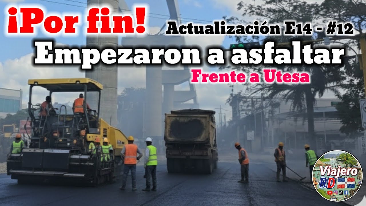 ¡Urgente! Por fin empezaron lo más esperado, el asfalto en la Estrella Sadhalá frente a UTESA 