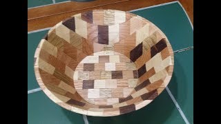 Making a Mosiac Scroll Saw Bowl