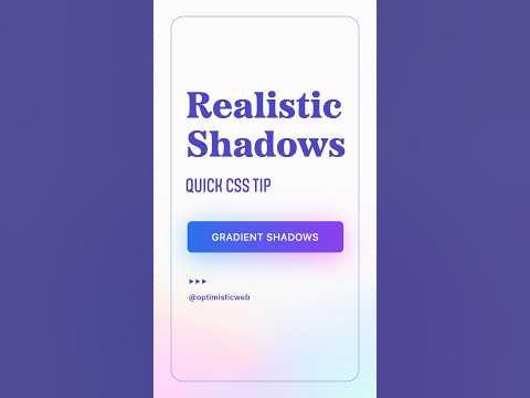 Level Up Your Web Design with Realistic Gradient Shadows in CSS - YouTube