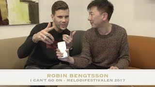 Robin Bengtsson "I Can't Go On" Interview and Karaoke Melodifestivalen 2017 Winner