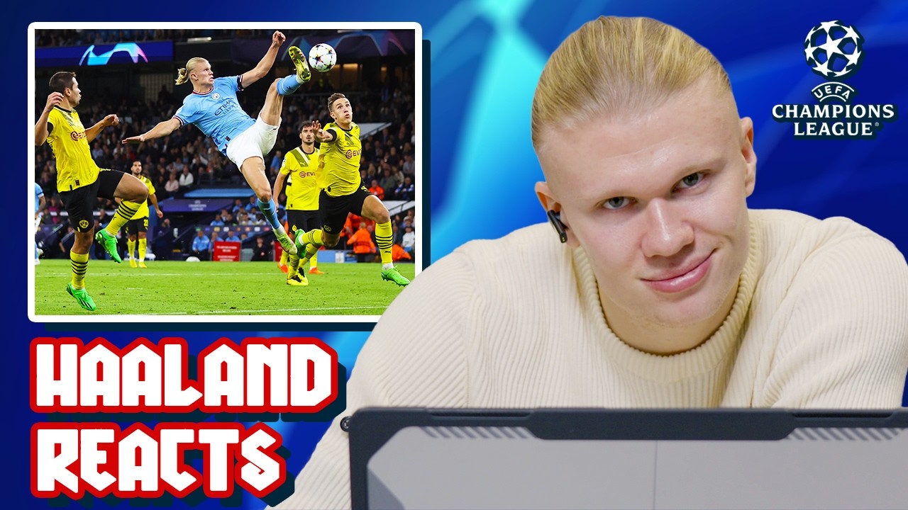 Haaland Reacts: FASTEST to 50 Champions League Goals!