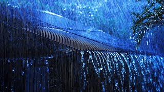 Beat Stress & Insomnia, Sleep Instantly with Strong Rain on Tin Roof, Very Heavy Thunder & Lightning