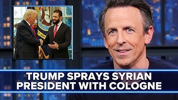 Trump Sprayed Syrian President with His Victory 47 Fragrance