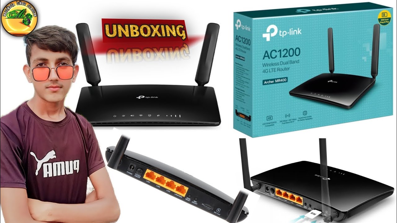 TP - Link Archer MR400 4G LTE Router Unboxing , Setup , Speed Test & Review  - YouTube