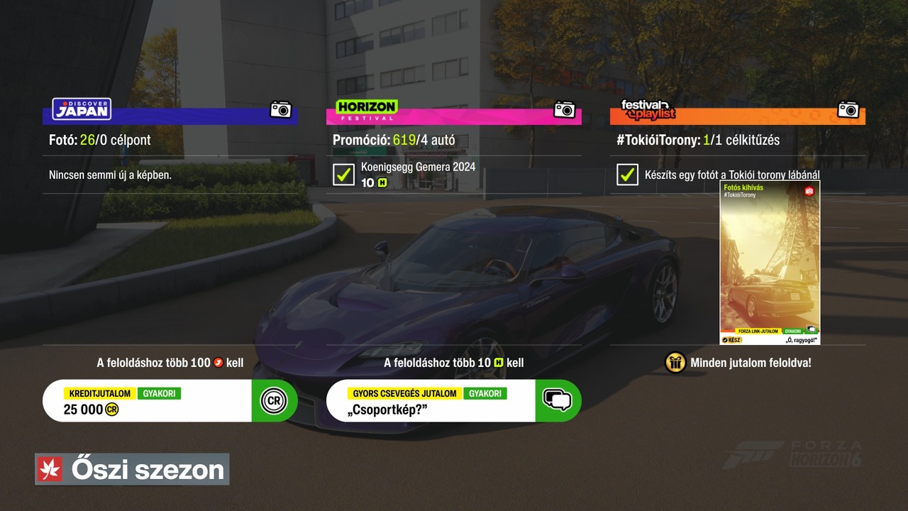 ₍ᐢ.ˬ.ᐢ₎ページ Forza Horizon 6 1 Széria Ősz Fotós kihívás #TokióiTorony# - YouTube