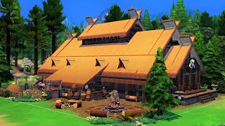 VIKING MEAD HALL | Sims 4 Viking Village