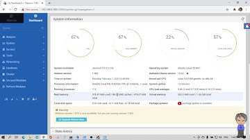 webmin sertting 1 Network ip address Configuration