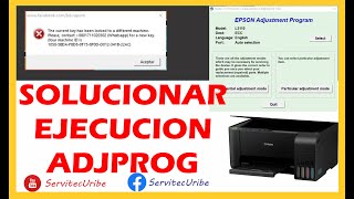 ERROR RESET EPSON ADJPROG NO SE EJECUTA / Solucionar errores de almohadillas