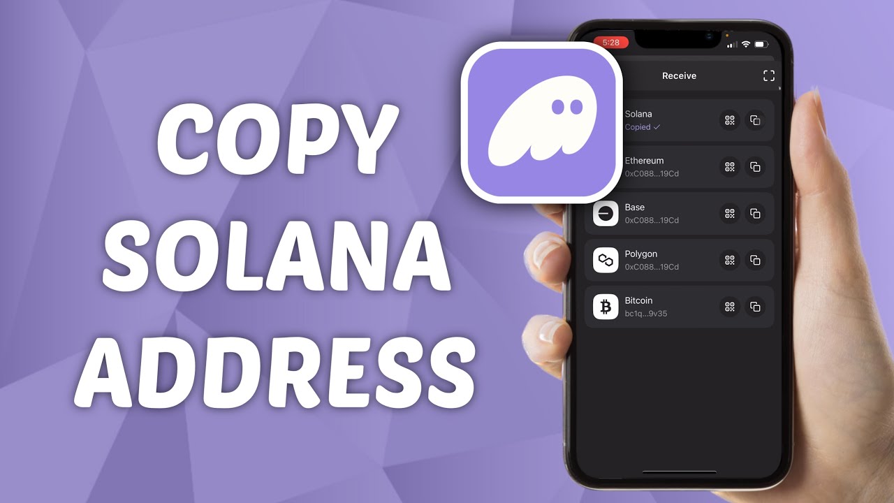How to Copy Solana (SOL) Wallet Address in Phantom Wallet - YouTube