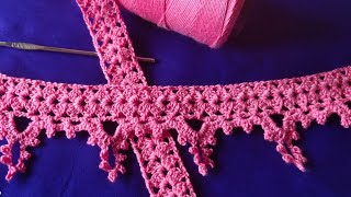 Part-2 Easy Crochet border lace | for dress,frock,dupatta