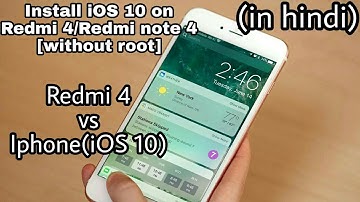 Install iOS 10 on redmi 4/redmi note 4(100% working) without root in hindi