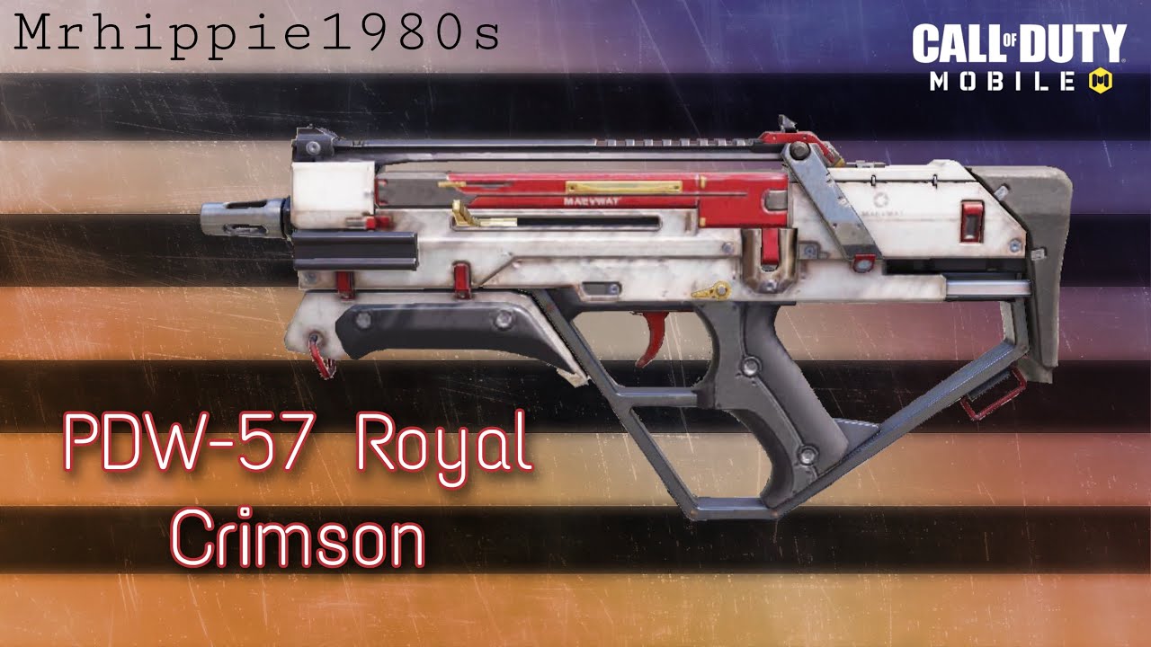 Call Of Duty Mobile Pdw 57 Royal Crimson Gameplay Youtube