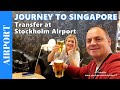 TRANSFER AT STOCKHOLM Arlanda Airport - How to walk to a connection flight at Stockholm Airport