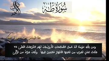 سورة طه || تلاوة هادئة بنبرة جميلة وخاشعة❤️انعزل عن ضجيج العالم قليلا 😴