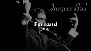 Jacques Brel -  Fernand (English and French subtitles)