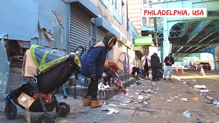 Homeless in AMERICA - Kensington Ave Philadelphia, Streets of Philadelphia - Jan 12, 2024