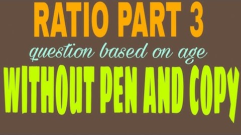 RATIO AND PROPORTION AGES,Ages Trick | Problem Based on Ages Tricks | Ages Problem Concept Shortcut