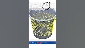 Short Solidworks toturial | Basket in Solidworks | #shorts #shortvideo #cad #3d #solidworks #short