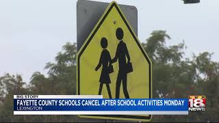 Fayette County Schools Cancel After School Activities Monday