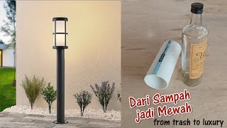 DIY Membuat Lampu Taman Modern dari Pipa PVC dan Botol Bekas, Dekorasi Taman , Ide Usaha