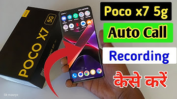 Poco x7 5g Me Call Recording Setting Kaise Kare | Auto Call Recording In Poco x7 5g