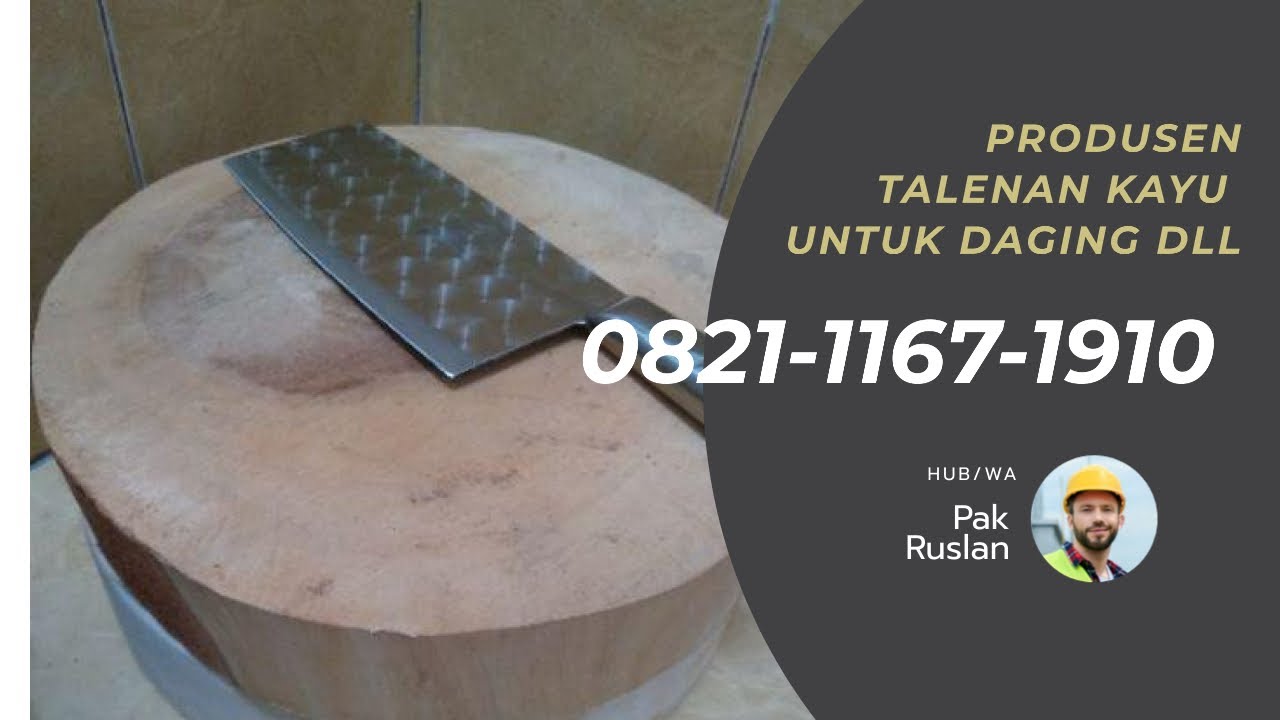 Produsen Talenan  Kayu  Potong Daging  Bulat Sidoarjo 