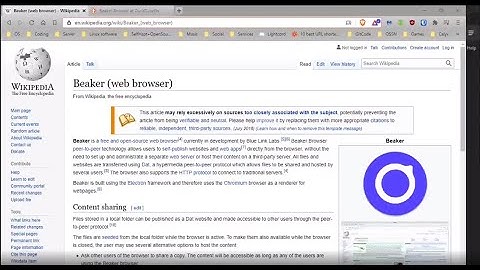 Beaker Browser | What it is and How it works