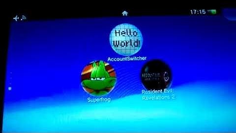 Account Switcher on PS Vita