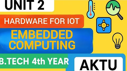 Embedded Computing Basics Explained | Hardware for IoT Unit 2 | AKTU B.Tech IoT Lecture