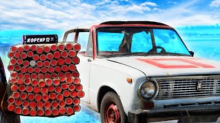 What happens if you EXPLODE 100 of the most powerful firecrackers CORSAR-12 IN a CAR?!...🔥