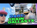 Jay Are Rides The DART Train Things Things To Do In Dallas Texas DART Train Orange Line Ferris wheel