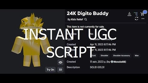 Roblox Solarpunk Simulator instant UGC script [Roblox Exploiting]