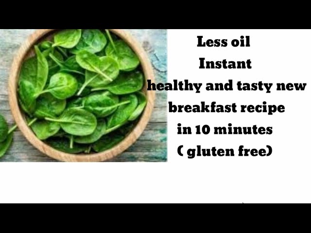 Instant breakfast/ dinner recipe indian vegetarian using jowar flour & spinach - gluten free | Healthy and Tasty channel