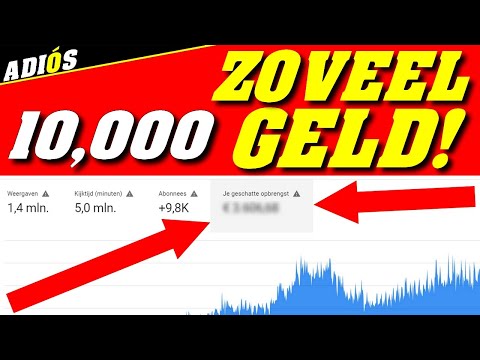 Video: Waar Wordt Het Geld Voor Weergaven Op YouTube Bijgeschreven?