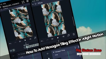 alight Motion Video Editing/How To Add Hexagon Tiling Effect in Alight Motion #alightmotion#tech