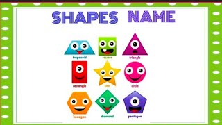 Learn Shapes, Shapes Name, Geometry Shapes for Kids, Learn 2d Shapes, colors for toddlers.