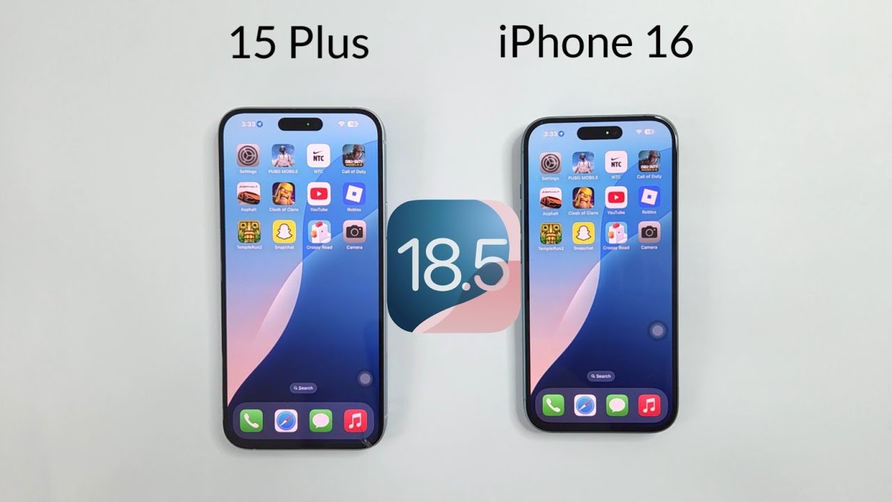 Ios Plus iOS 18.5 SPEED TEST - iPhone 15 Plus vs iPhone 16 - YouTube