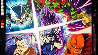 Drawing a DRAGON BALL SUPER : Super Hero movie poster!