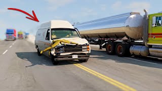 BeamNG Drive - Cars vs RoadRage #23 (Delivery Van) by Crash Hard 106,640 views 2 months ago 5 minutes, 42 seconds