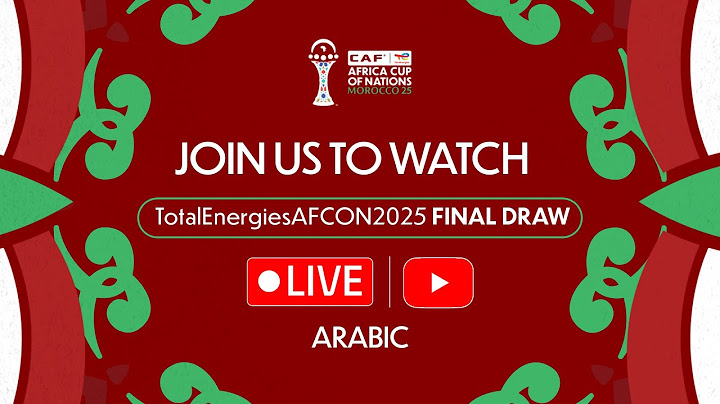 #TotalEnergiesAFCON2025 Final Draw - Arabic