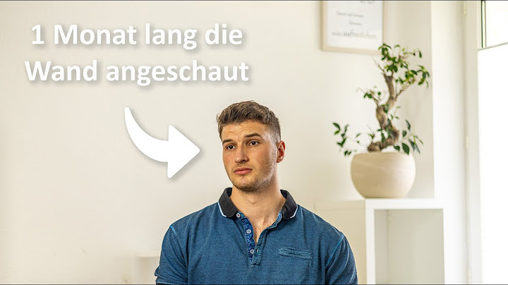 Ich habe einen Monat nichts gemacht